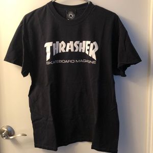 Vintage Black Thrasher Skateboard Magazine tee